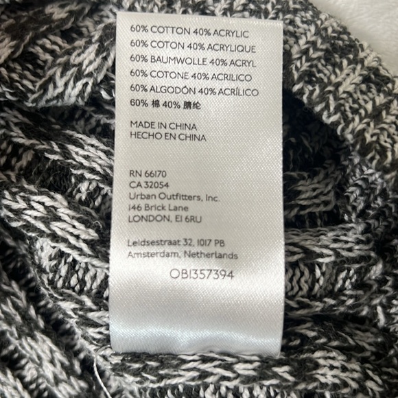 BDG Kellan Knit Cardigan Sz S — Longline Heather Gray Cozy - Picture 10 of 13